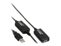 MicroConnect USB 2.0 USB forlængerkabel 15m Sort