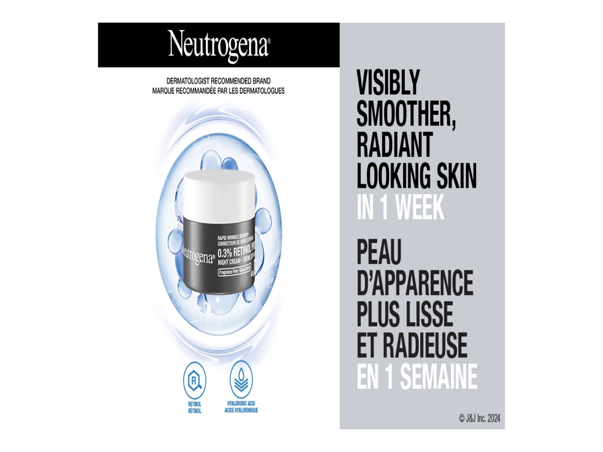 Neutrogena Rapid Wrinkle Repair 0.3% Retinol Pro+ Night Cream - 48g