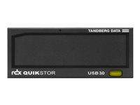 Overland Tandberg RDX QuikStor - Disk drive - RDX cartridge - SuperSpeed USB 3.0 - internal - 3.5" - black