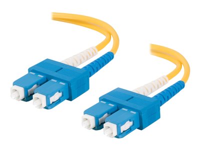C2G 8m SC-SC 9/125 Duplex Single Mode OS2 Fiber Cable TAA
