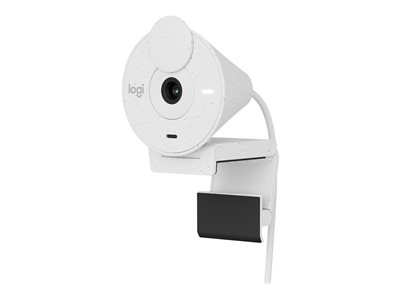 Logitech Brio 300 Full HD Webcam with Privacy Shutter, Off-white