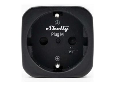 SHELLY Plug M Black 4-pack Plug
