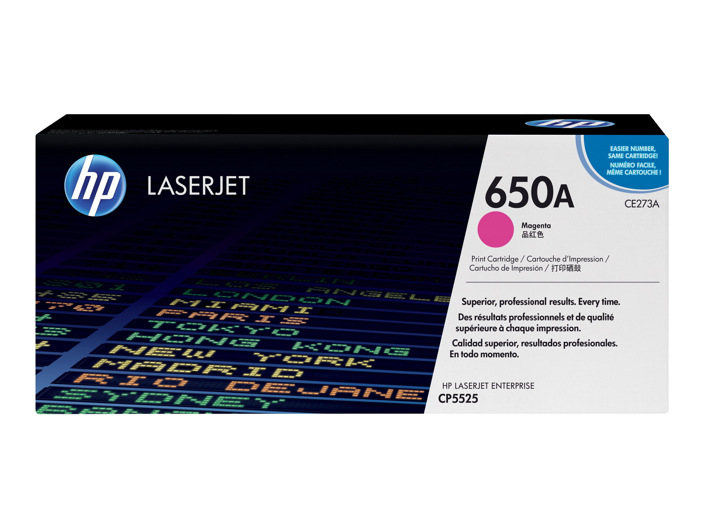 Hp 650a Magenta Original Laserjet Toner Cartridge Ce273a Hp 650a Magenta Original Laserjet Toner Cartridge Ce273a