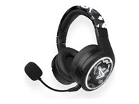 Steelplay Impulse Trådløs Kablet Høretelefoner Sort Grå Hvid