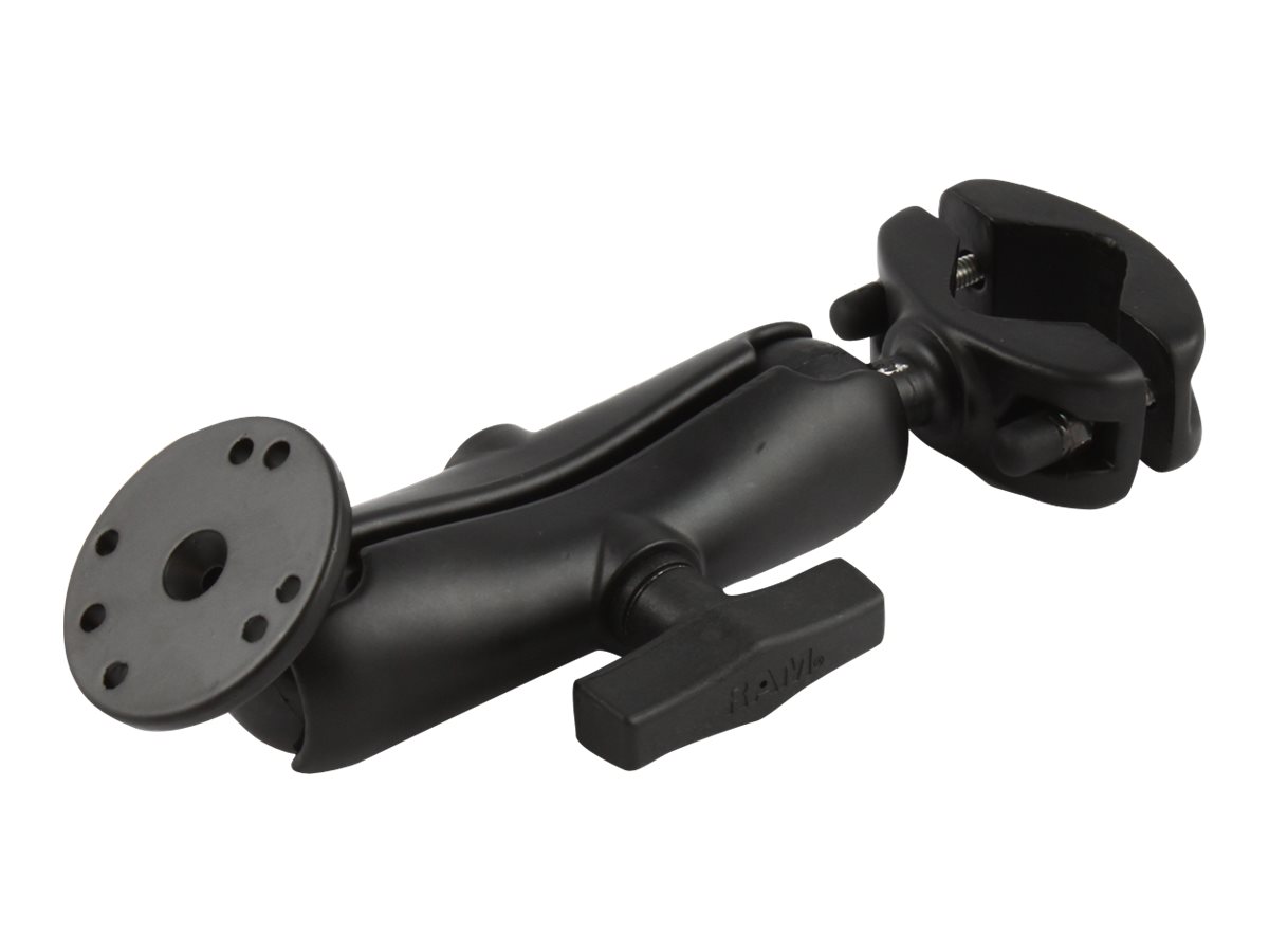 RAM RAM-101U-271-12 - Mounting component (double socket arm for C size  1.5" balls, round plate with C Size 1.5" ball, 1.25" to  1.875" rail clamp base with 1.5" ball)