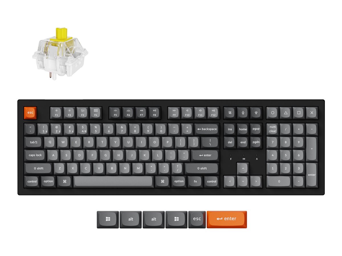 Keychron K10 Max keyboard QMK mechanical 100% Input Product shot Top 78900
