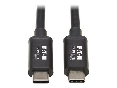 Tripp Lite Thunderbolt 3 Cable 20 Gbps Passive 5A 100W PD 4K USB C M/M 2M Black
