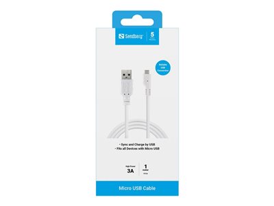 SANDBERG Micro USB Sync Ladekabel 1m
