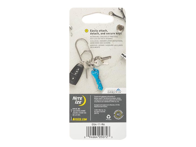 Nite Ize G-Series Stainless Steel Silver Dual Chamber Carabiner 