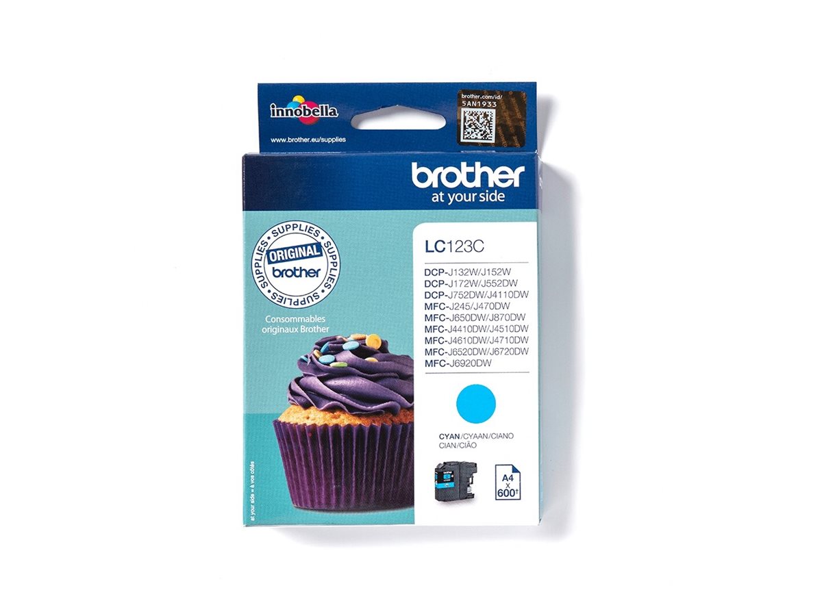 Brother Lc123c High Yield Cyan Original Ink Cartridge