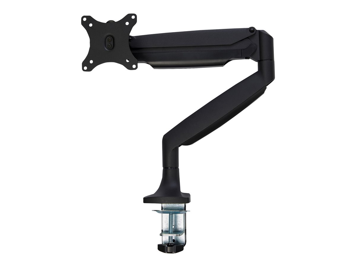 StarTech.com Desk Mount Monitor Arm, Heavy Duty Ergonomic VESA Monitor Arm, Single Display up to 9kg, Full Motion, Height Adjustable, Articulating, Aluminum, C-Clamp/Grommet, Black - Small Footprint Design (ARMPIVOTHDB) montážní sada - nastavitelné rameno - pro Displej LCD - černá – foto 3