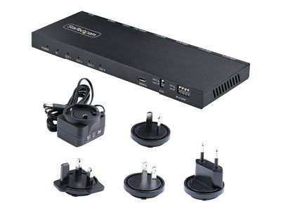 StarTech 4-port 8k Switch, 2.1 Switcher 4k 120hz Hdr10+, 8k 60hz Uhd, 4 In  1 Out, Auto/manual Source Switching, Power Adapter/remote Incl (4PORT-8K- HDMI-SWITCH)