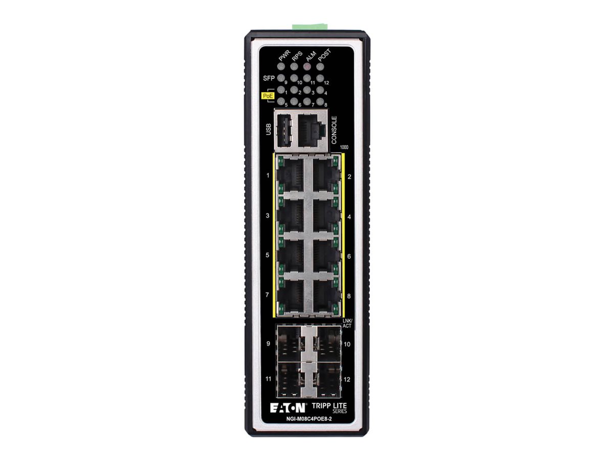 Eaton Tripp Lite series 8-Port Managed Industrial Gigabit Ethernet Switch