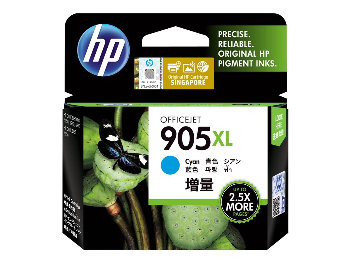 HP 905XL High Yield cyan original ink Usage / lifestyle Multi-angle 72520