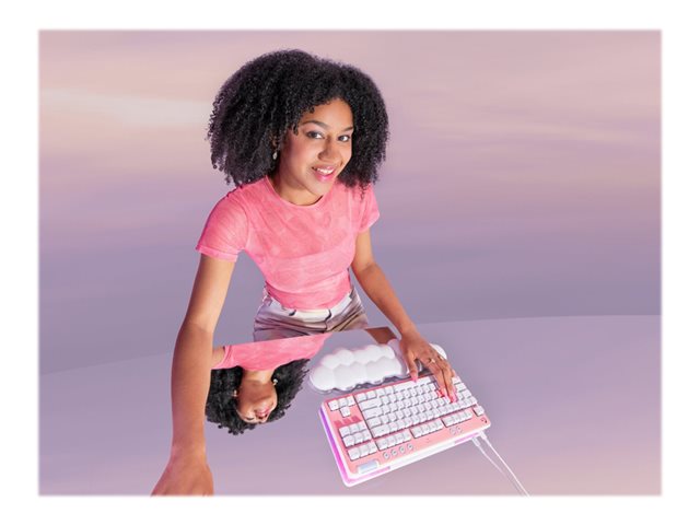 Logitech G G713 - klávesnice - bez numerické klávesnice - AZERTY - francouzská - bílá Vstupní zařízení – foto 5