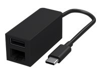 Microsoft Surface USB-C to Ethernet and USB Adapter - network / USB adapter - USB-C 3.1 - Gigabit Ethernet x 1 + USB...