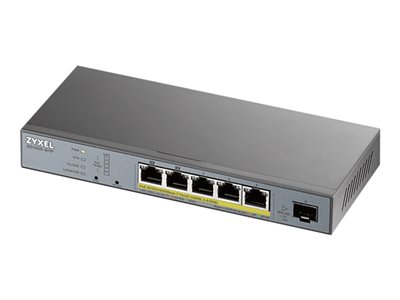 ZYXEL GS1350-6HP-EU0101F, Netzwerk Switch PoE, ZYXEL 6  (BILD1)