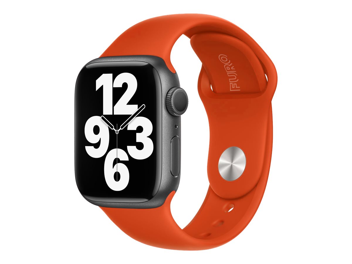 Buy RUPELIK (41mm Silicone Megnatic Lock Strap Orange) Soft Silicone iWatch  Strap Band Compatible with Apple Watch 41mm 40mm 38mm Magnetic Clasp  Adjustable Strap For iWatch Series 7 6 5 4 3