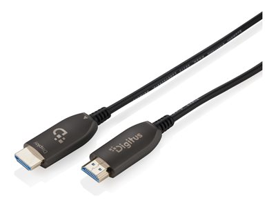 DIGITUS HDMI AOC Hybrid Glasfaserkabel UHD 8K 90m schwarz