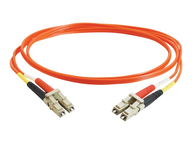 C2G LC-LC 50/125 OM2 Duplex Multimode PVC Fiber Optic Cable (LSZH) - síťový kabel - 30 m - 30 m - oranžová – foto 3