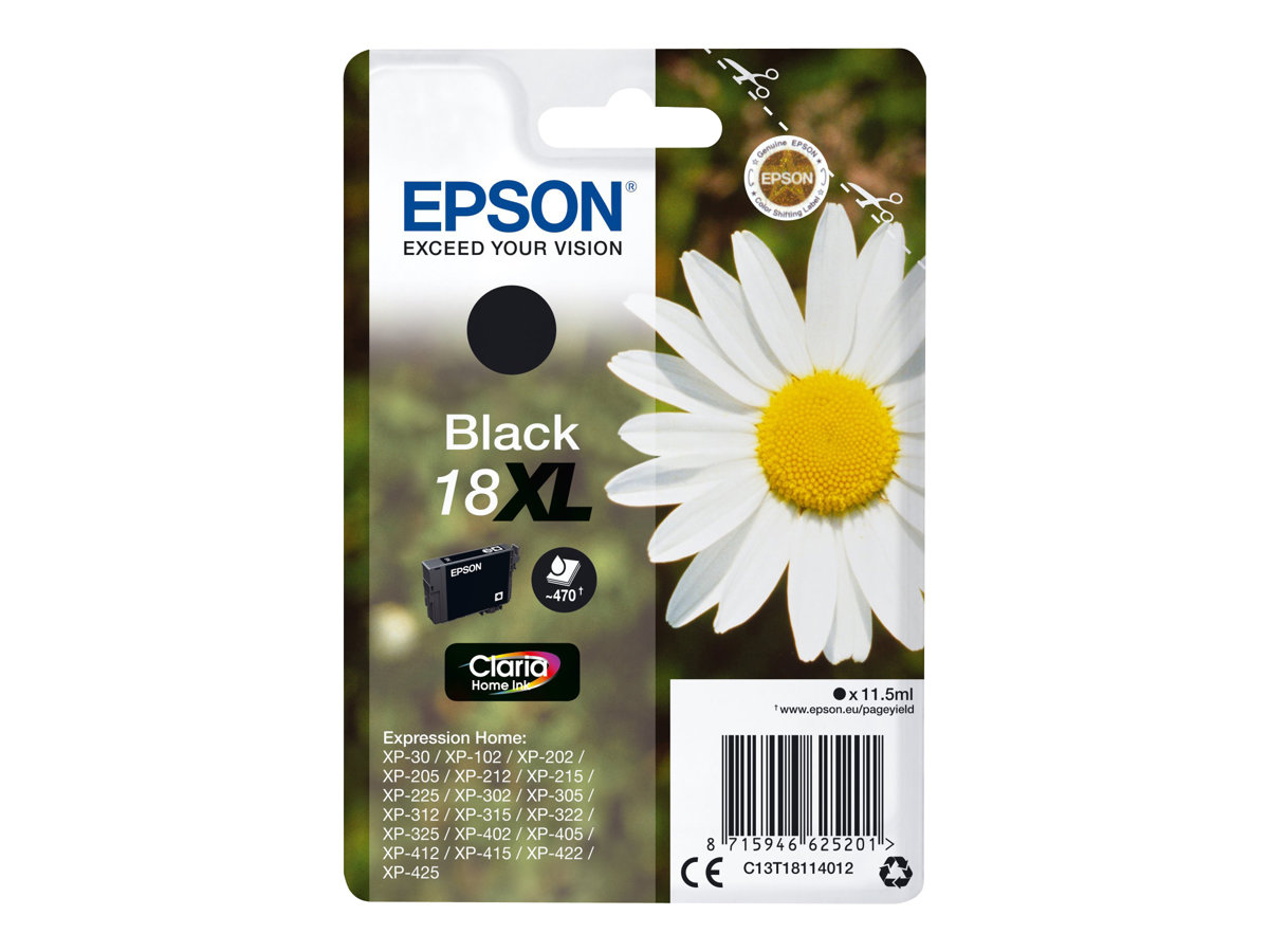 EPSON 4LB 18XL black ink claria w/s
