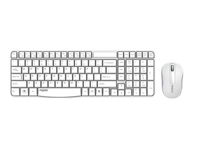 Rapoo X1800S keyboard and mouse set white Input Product shot Front 79200