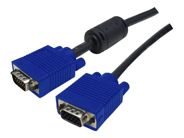 Dynamix VGA extension cable 15 pin VGA to 15 pin VGA 50 Product shot Right-angle 79400