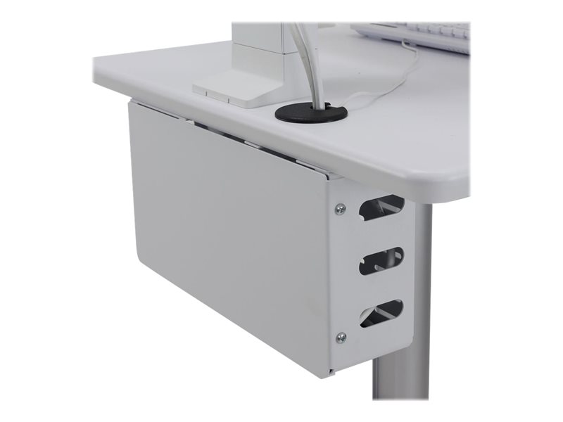 Ergotron Lean WOW SV10 chariot - service lger - pour cran LCD/clavier/souris - blanc, aluminium