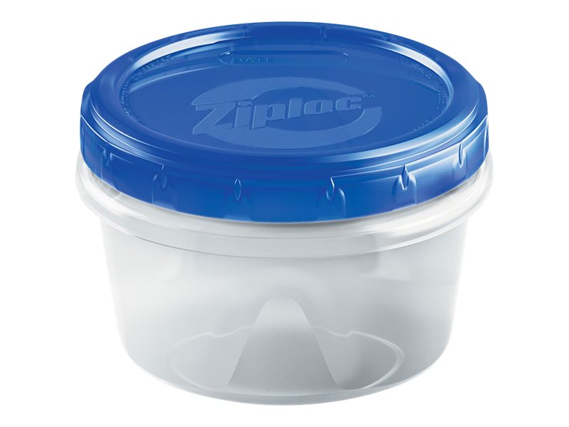 Ziploc Brand, Food Storage Containers with Lids, Twist n Loc, Extra Small,  4 ct