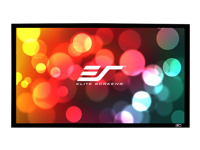Elite SableFrame ER120WH1 - Projection screen - wall mountable - 120" (305 cm) - 16:9 - CineWhite - velvet black