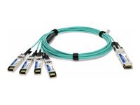 AddOn - Câble d'attache directe 40GBase - Conformité TAA - SFP+ (M) pour QSFP+ (M) 