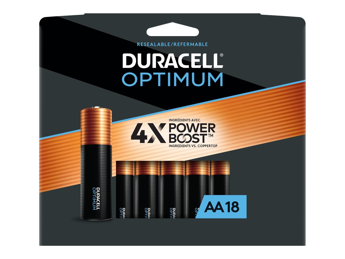 Duracell Optimum AA Batteries - 18 pack