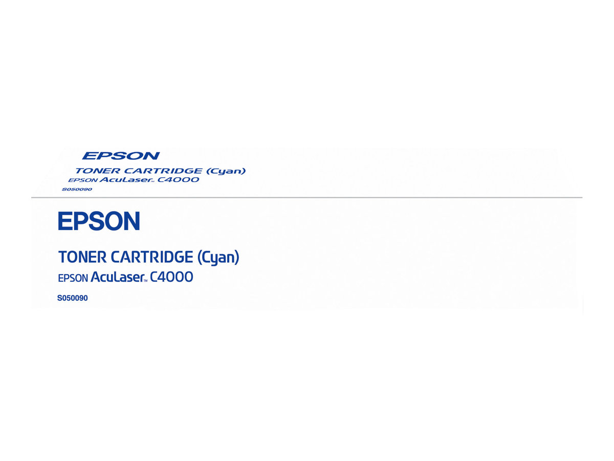 Epson S050090 cyan original toner Package view Front 79825