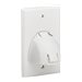 Eaton Tripp Lite Series Single-Gang Up-or Down-Angle Bulk Cable Wall Plate, White, TAA