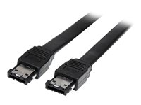 StarTech.com Shielded External eSATA Cable - eSATA cable - Serial ATA 150 - eSATA (M) to eSATA (M) - 3 ft - black - ESATA3 - eSATA cable - Serial ATA 150 - eSATA (M) to eSATA (M) - 91 cm - black - for P/N: PEXUSB311A1E, S351BMU33ET, S351BMU33ETG, SDOCKU313E, SDOCKU33EF, TB2DOCK4K2DP