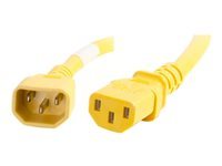 C2G 2ft 18AWG Power Cord (IEC320C14 to IEC320C13) - Yellow