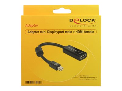 DELOCK Adap miniDisplay Port-St >HDMI-Bu