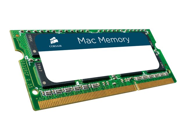 CORSAIR Mac Memory - DDR3 - module - 4 GB - SO-DIMM 204-pin - 1066 MHz / PC3-8500 - CL7 - 1.5 V - unbuffered - non-ECC - for Apple iMac; Mac mini; Mac Pro; MacBook; MacBook Air; MacBook Pro