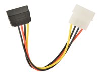 Kolink 15 pin Serial ATA strøm (male) - 4-PIN intern strøm (male) 15cm Strømforsyningsadapter