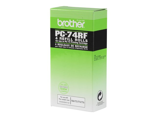 Brother PC74RF - Ruban d'impression pour FAX-T104, T106, T74, T76, T78