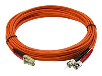 Startech 5m Fiber Optic Cable - Multimode Duplex 50/125 - LSZH - LC/ST - OM2 - LC to ST Fiber Patch Cable - patch cable - 5 m