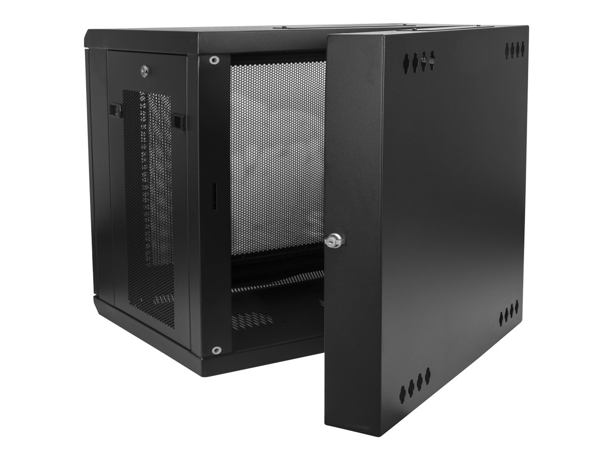 StarTech.com 12U 19" Wall Mount Network Cabinet, 20" Deep 4 Post Hinged Locking IT Computer Equipment Enclosure with Shelf, Flexible Vented Switch Depth Data Rack Cisco 3850, 2960 Series - 12U Vented Cabinet (RK1224WALHM) - rozvaděčová skříň - 12U – foto 3