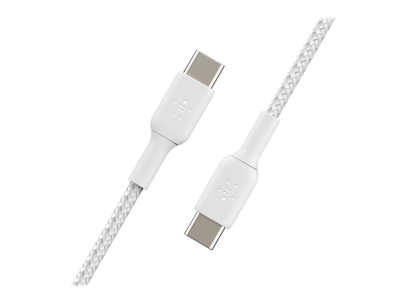 BELKIN Câble tressé USB-C USB-C 1m blanc