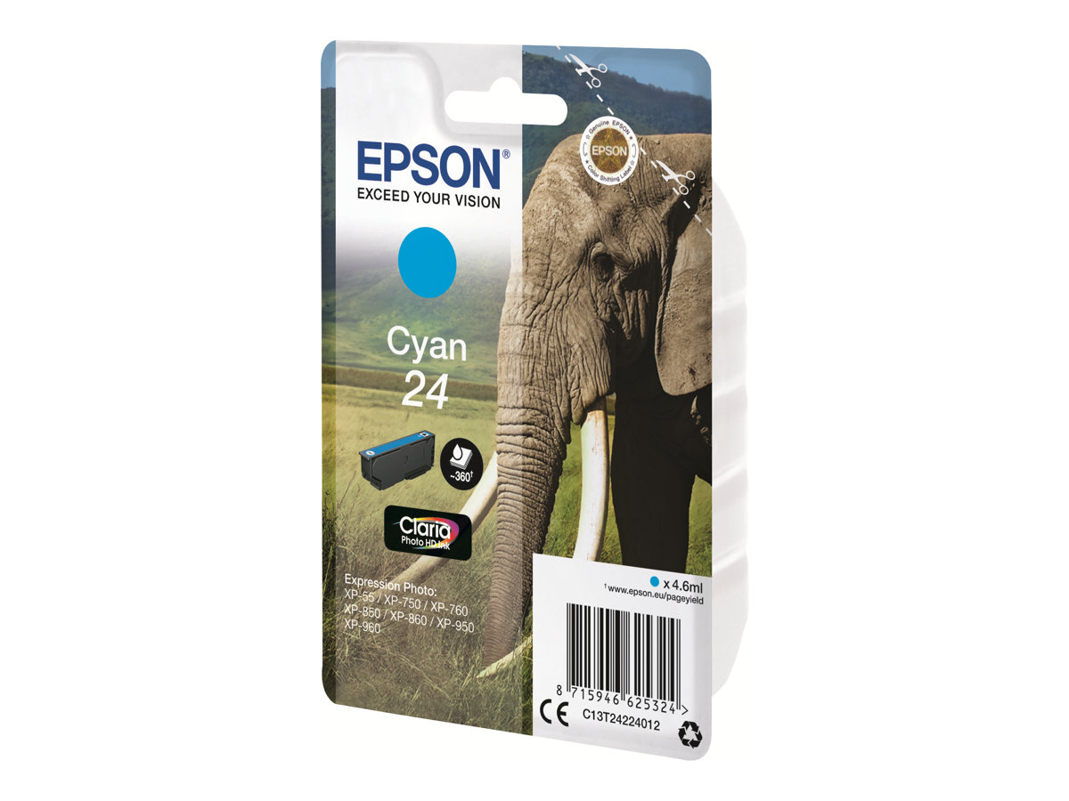 EPSON 1LB 24 cyan ink BLISTER w/s