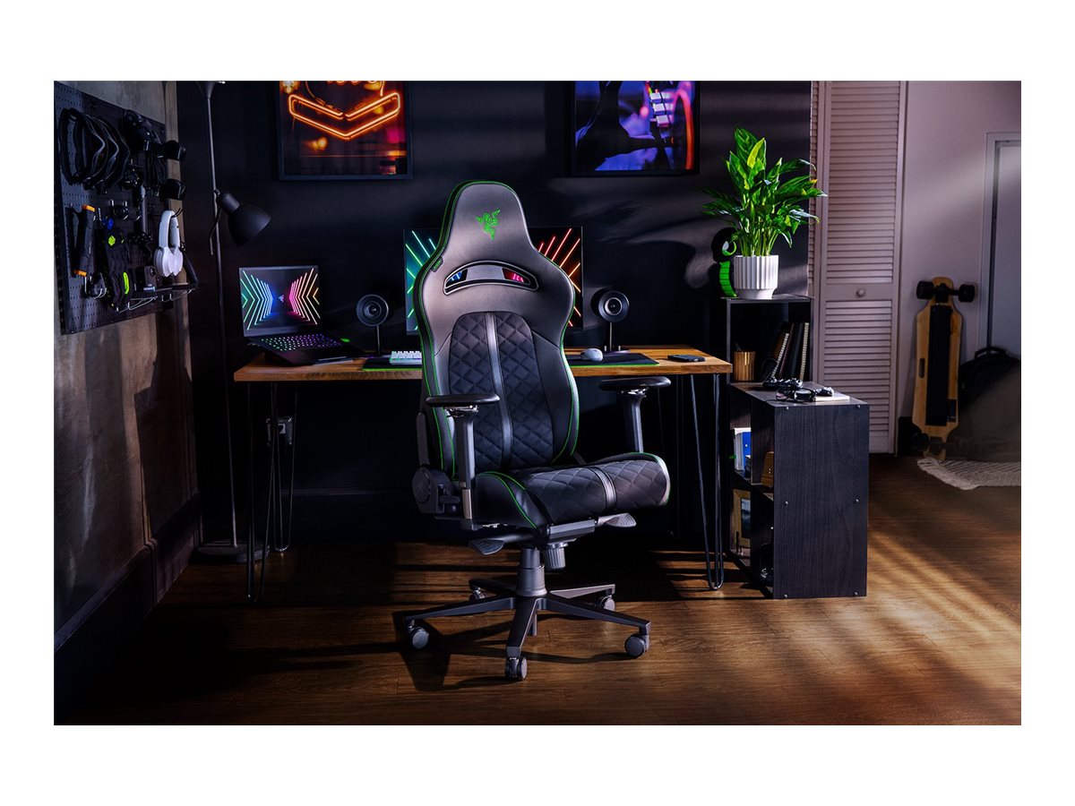 Razer Enki chair high-density polyurethane molded foam elastomeric polyurethane (EPU) steel Product shot Right-angle 79850