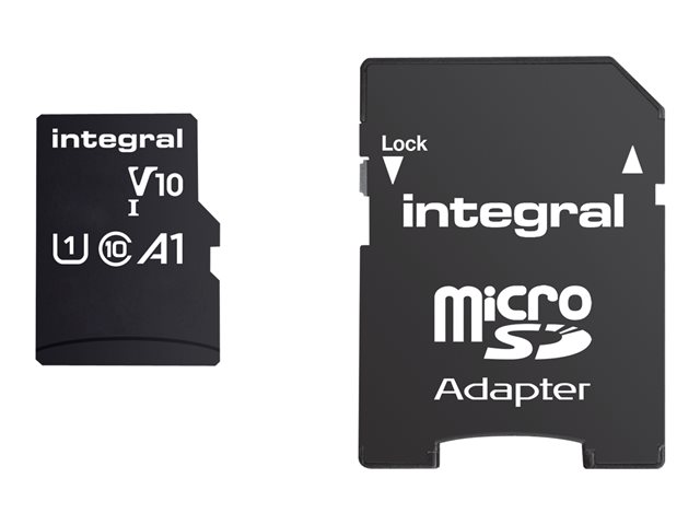 Image of Integral - flash memory card - 16 GB - microSDHC UHS-I