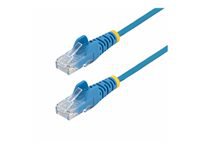 StarTech.com 50ft Blue Slim CAT6 Ethernet Cable, Snagless, 28AWG, LSZH
