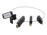 Kramer Video / audio adapter sæt DisplayPort / HDMI Sort