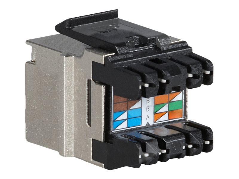 Solarix modul Keystone Cat6 STP RJ45 stříbrný samořezný – foto 2
