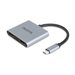 Station d\'accueil portable multi-crans USB-C 100W - 2 HDMI 4K - 1 USB A - 1 USB C